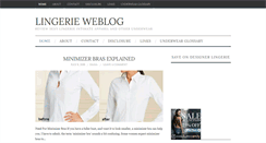 Desktop Screenshot of lingerieweblog.com
