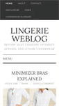 Mobile Screenshot of lingerieweblog.com